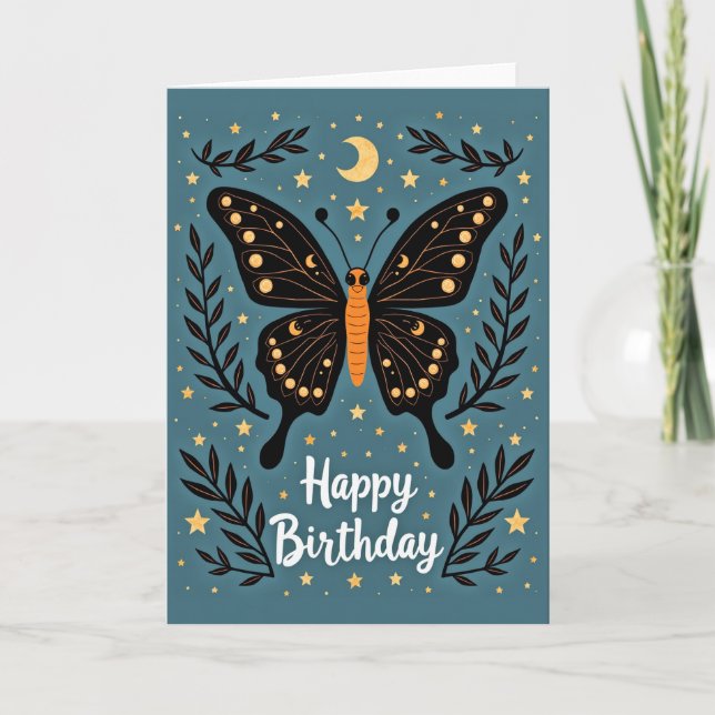 Tarjeta de cumpleaños celestial (Anverso)