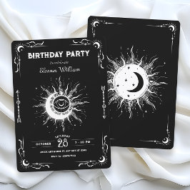 tarjeta de cumpleaños celestial tarot luna sol bla