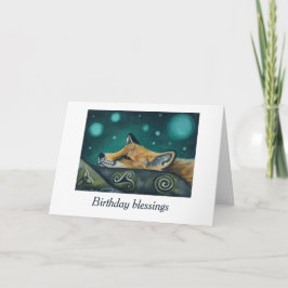 Tarjeta de cumpleaños Celtic Fox