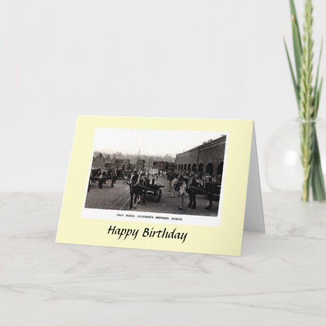 Tarjeta de cumpleaños - Cervecería Guinness, Dublí (Anverso)