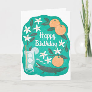 Tarjeta de Cumpleaños Cha Cha con Letterpress