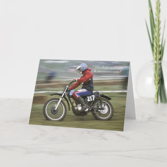 Tarjeta de cumpleaños checa (Anverso)