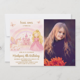 Tarjeta de cumpleaños Chica moderna editable con f