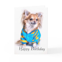 Tarjeta de cumpleaños Chihuahua