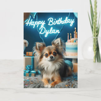Tarjeta de cumpleaños Chihuahua Feliz cumpleaños D