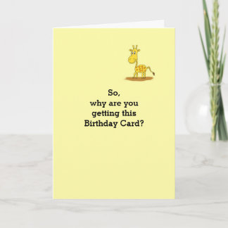 Tarjeta de cumpleaños chistosa