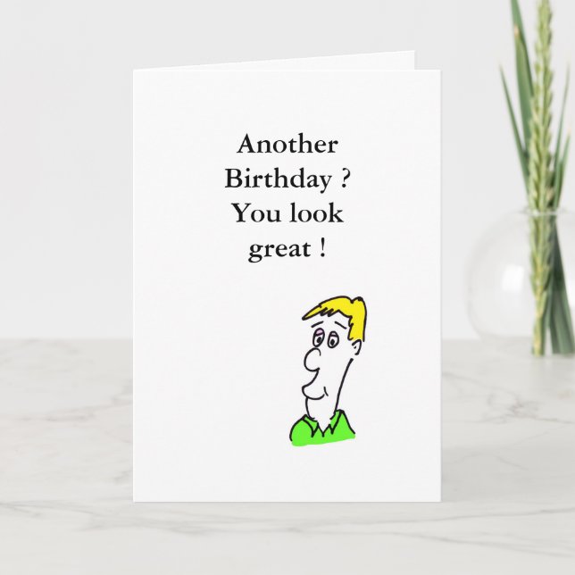 Tarjeta de cumpleaños chistosa (Anverso)