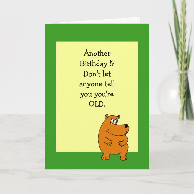 Tarjeta de cumpleaños chistosa (Anverso)