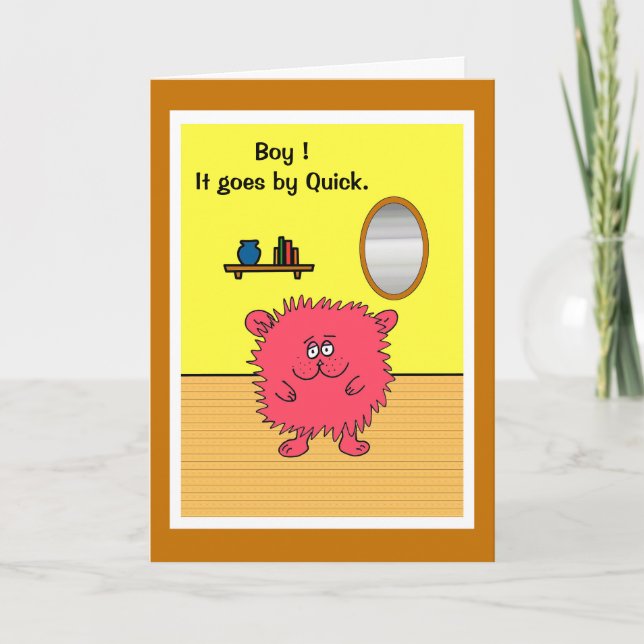 Tarjeta de cumpleaños chistosa (Anverso)
