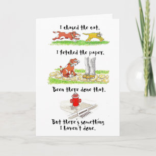 Tarjeta de cumpleaños chistosa con el carácter del