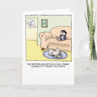 Tarjeta de cumpleaños chistosa del perro viejo