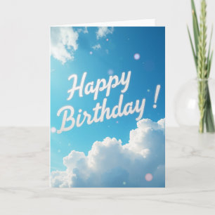 Tarjeta de cumpleaños Cielo Brillante