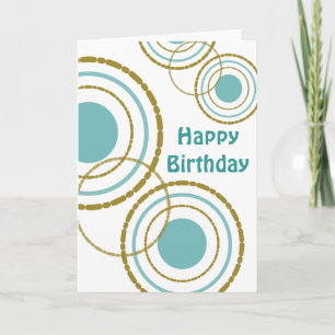 Tarjeta de cumpleaños Circles Trio