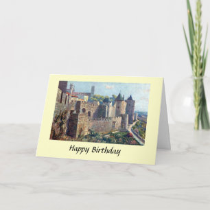 Tarjeta de cumpleaños - Cité de Carcassonne, Franc
