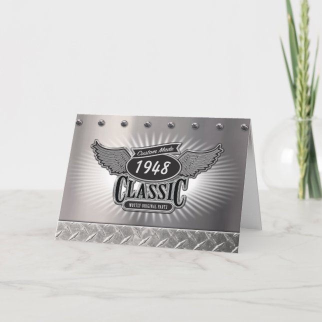Tarjeta de cumpleaños clásica hecha por personaliz (Anverso)