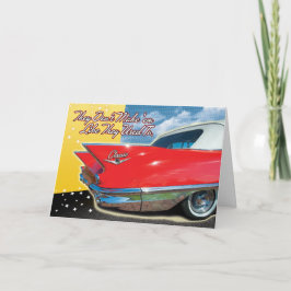 Tarjeta de cumpleaños Classic Car Retro