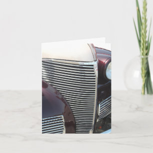 Tarjeta de cumpleaños Classic Street Rod para chic