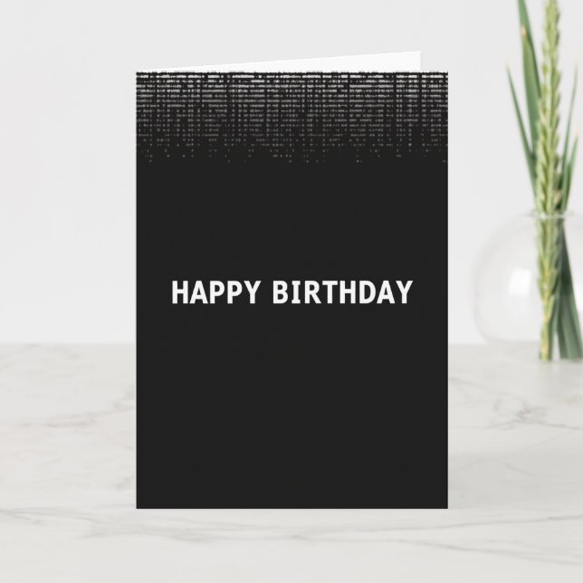 Tarjeta de cumpleaños Code Stream (Anverso)