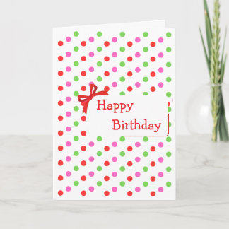 tarjeta de cumpleaños colorida