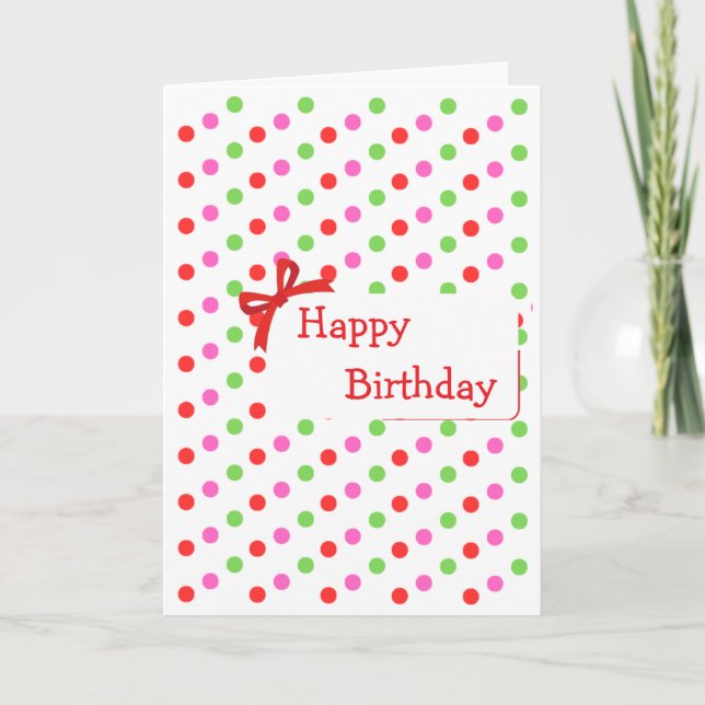 tarjeta de cumpleaños colorida (Anverso)