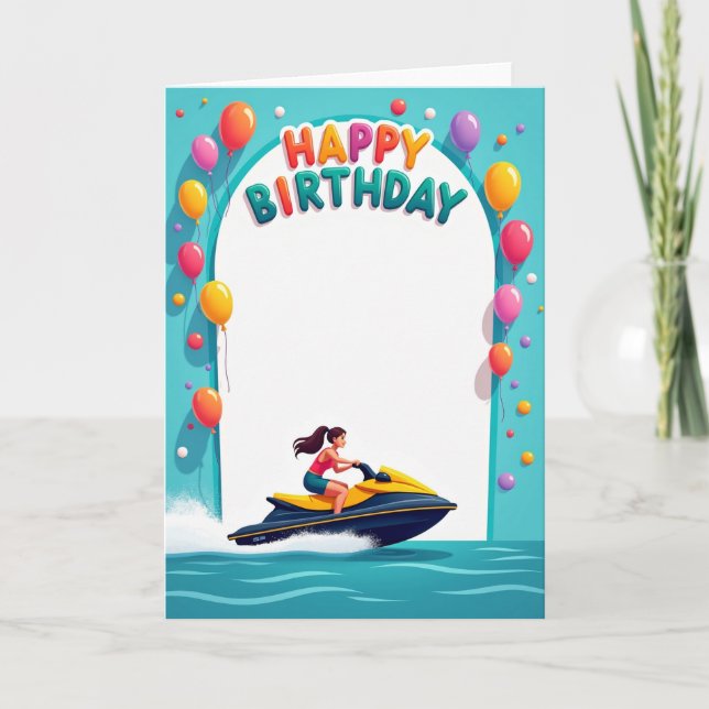 Tarjeta de cumpleaños colorida (Anverso)