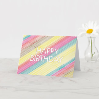 Tarjeta de cumpleaños colorida