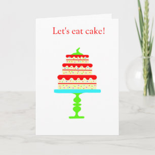 Tarjeta de cumpleaños colorida para el cumpleaños