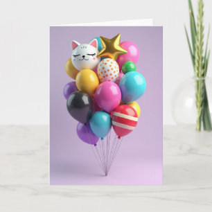 Tarjeta de cumpleaños colorida y alegre
