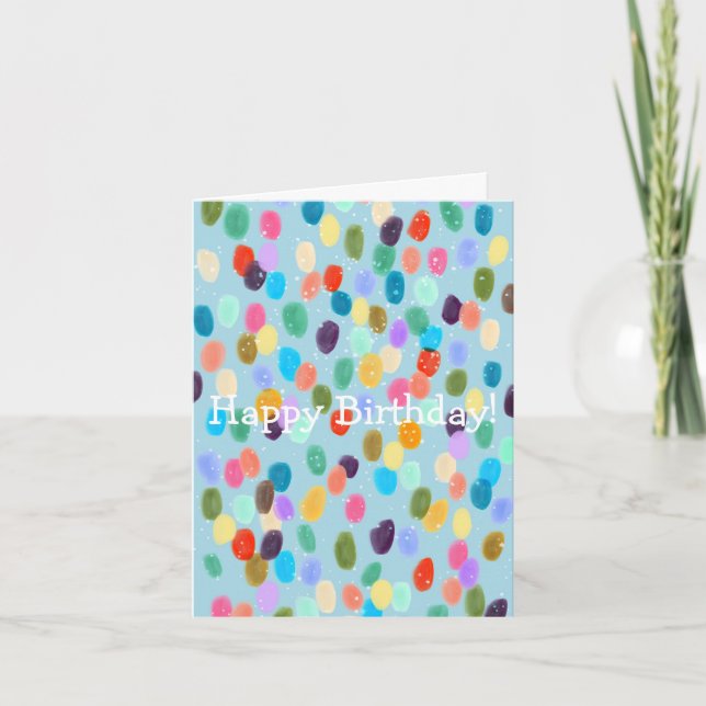 Tarjeta de Cumpleaños Colorida y Motivadora (Anverso)