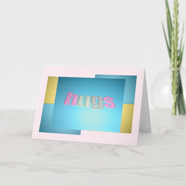 Tarjeta de cumpleaños con abrazos (Anverso)