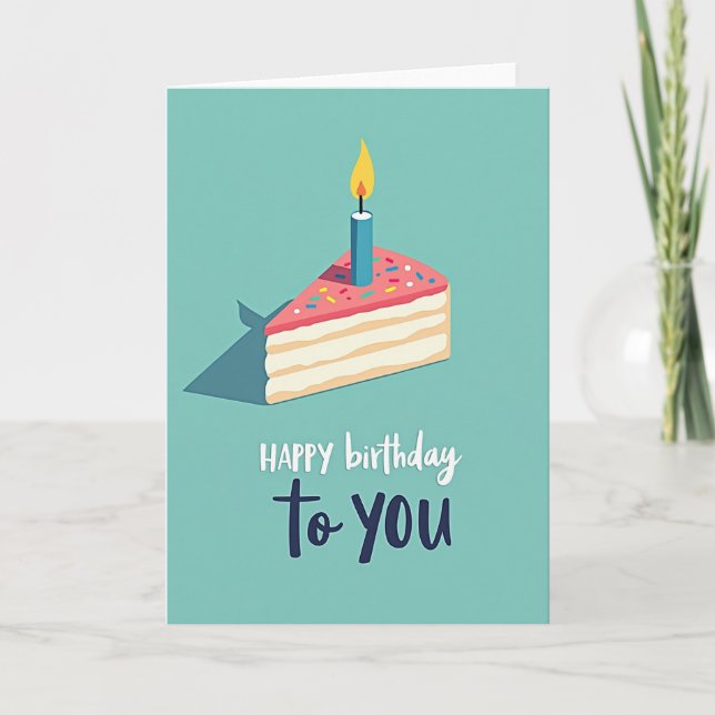 Tarjeta de Cumpleaños con Adornos (Anverso)