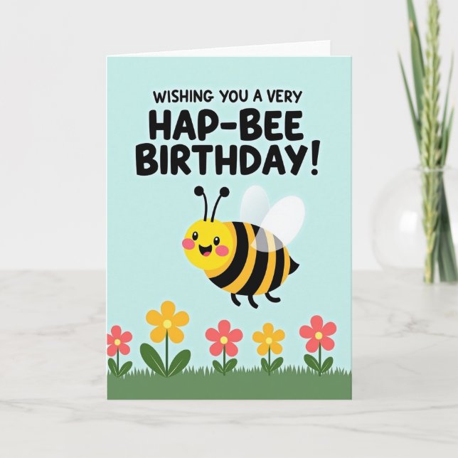 Tarjeta de cumpleaños con alas alegres (Anverso)
