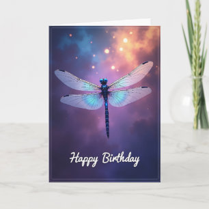 Tarjeta de cumpleaños con alas mágicas