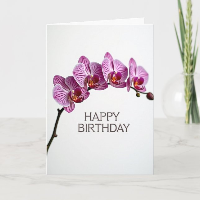 Tarjeta de cumpleaños con arco floral (Anverso)