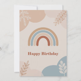 Tarjeta de cumpleaños con arcoiris