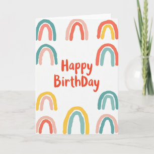 Tarjeta de cumpleaños con arcos dulces