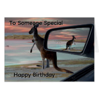 Tarjeta de cumpleaños con arte de ilusión de brisa