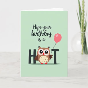 Tarjeta de cumpleaños con arte de pájaro pastel