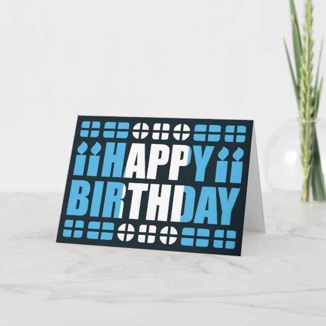 Tarjeta de cumpleaños con bandera de Guatemala (Anverso)