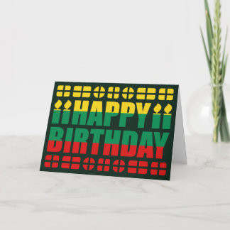 Tarjeta de cumpleaños con bandera de Lituania