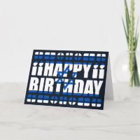 Tarjeta de cumpleaños con bandera israelí