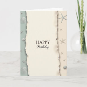 Tarjeta de cumpleaños con borde artesanal