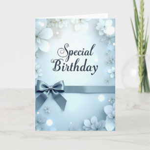 Tarjeta de cumpleaños con caligrafía especial