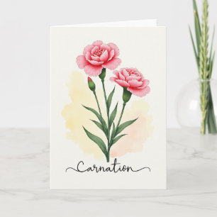 Tarjeta de cumpleaños con capullo de rosa encantad