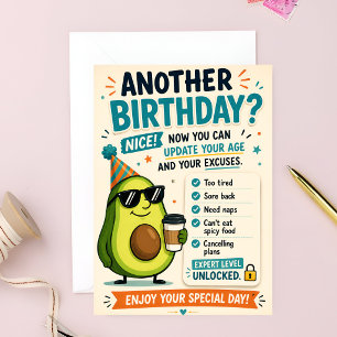Tarjeta de Cumpleaños con Chiste de Envejecimiento