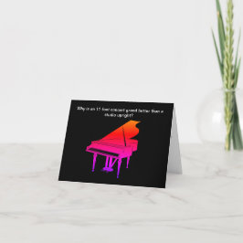 Tarjeta de cumpleaños con chiste de piano divertid