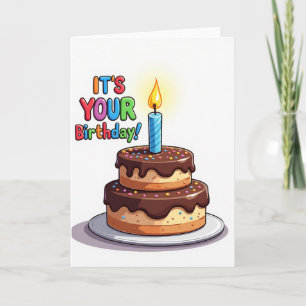 Tarjeta de Cumpleaños con Chocolate