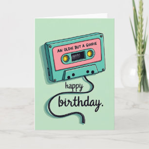Tarjeta de cumpleaños con cinta de audio