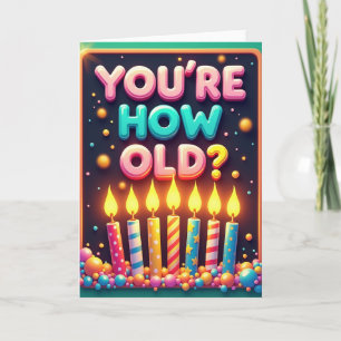 Tarjeta de cumpleaños con consulta juguetona