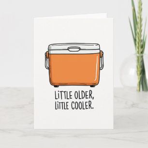 Tarjeta de cumpleaños con contenedor genial